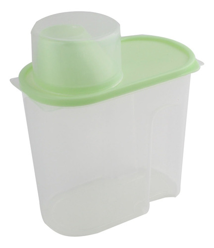 Caja De Almacenamiento De Alimentos De Plastico 1.9l Verde