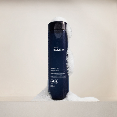 Shampoo 2 Em 1 Natura Homem 300ml