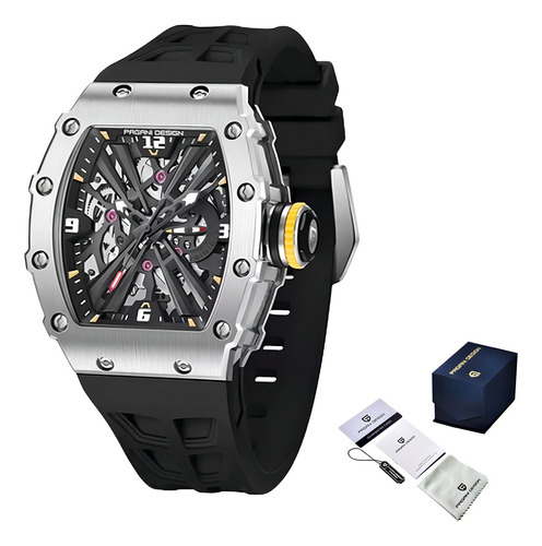 Reloj ejecutivo Pagani Design PD1738 color Negro para hombre