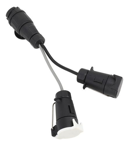 Adaptador De 13 A 7 Pines, Enchufe De Remolque Doble, 12 V,