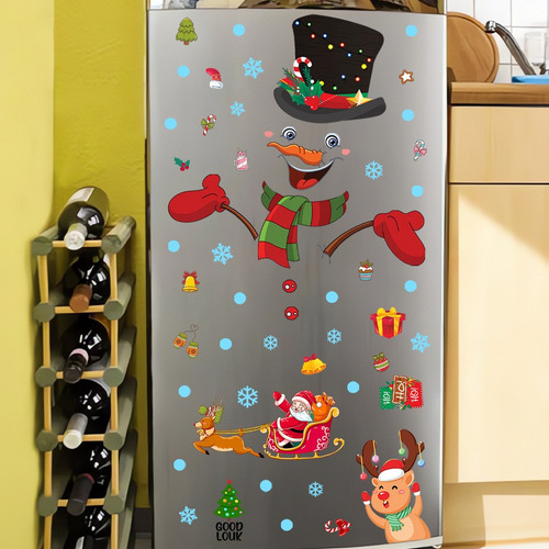 B Stickers, Árbol De Navidad, Muñeco De Nieve, Papá Noel, Co
