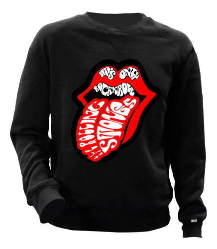 Buzo Felpa Adulto Rolling Stones En  3 Diseños Musica Rock 