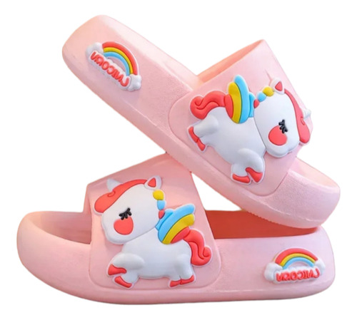 Sandalias, Chalas De Unicornio Para Niñas 