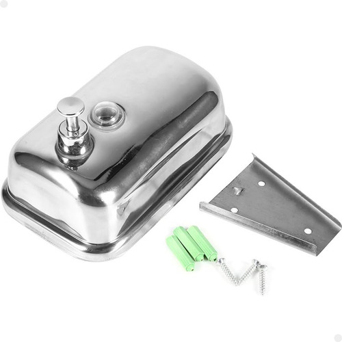 Dispenser Saboneteira Álcool Gel Sabão Líquido Inox 500ml Cor Prateado