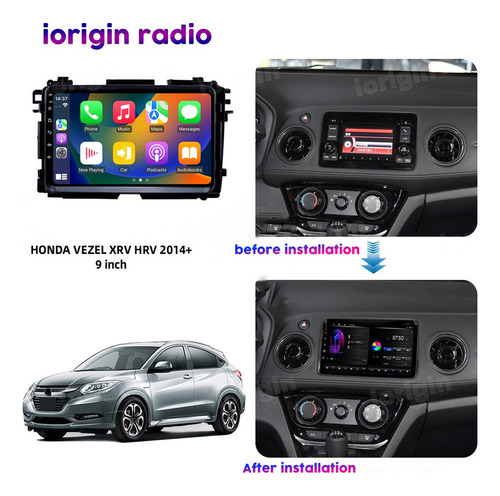 Android 12 Carplay Estéreo Para Honda Hrv 2016-2020 4+32g