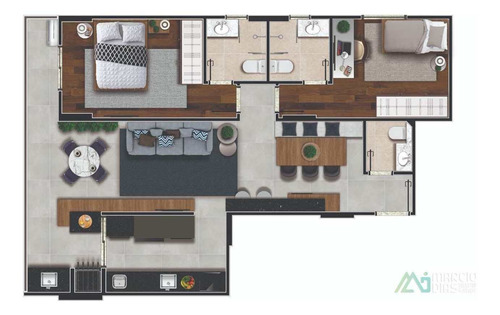 Imagem 8 de 28 de Apartamento Com 2 Dorms, Canto Do Forte, Praia Grande - R$ 585 Mil, Cod: 27 - V27