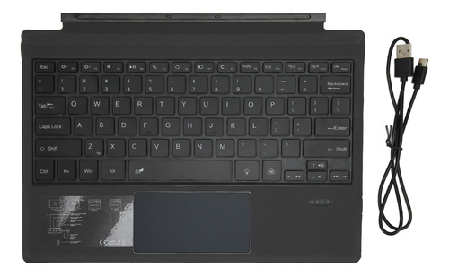 Teclado Negro Inalámbrico Ultradelgado Portátil De 7 Colores
