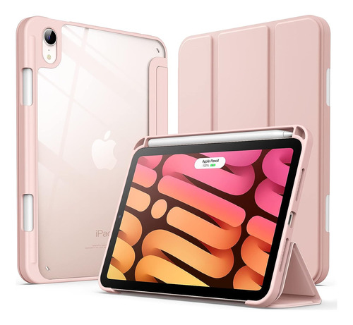 Funda Para iPad Mini 6 - Oro Rosa/ Transparente