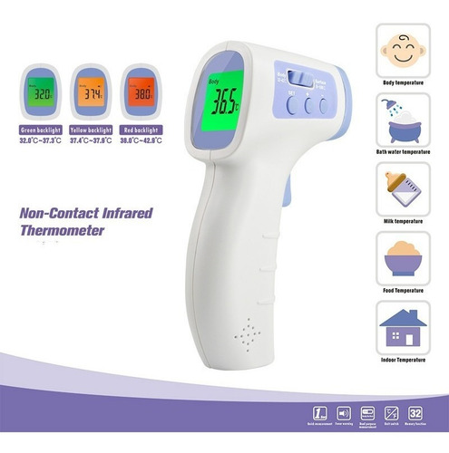 Imagen 2 de 7 de Termometro Digital Laser Infrarrojo Humano Envio Gratis