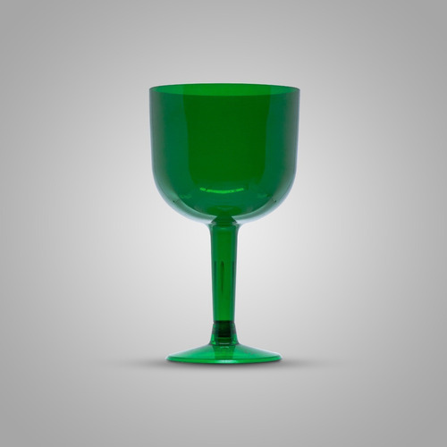 Taça Acrílica Pit-500 500ml Gin Verde Escuro Glass - 04 Unid