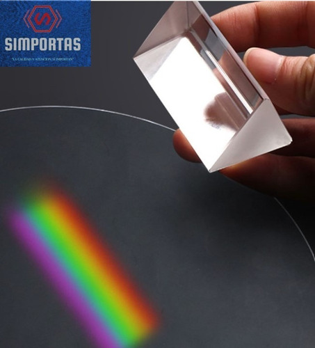 Imagen 1 de 10 de Cristal Arcoiris Refracción Luz Ciencia Prisma Enseñar Niños