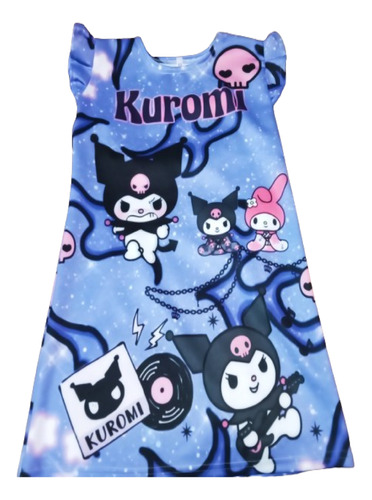 Vestido Para Niña De Kuromi Sencillo Casual 