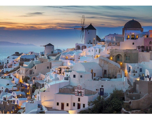 Rompecabezas Ravensburger Santorini Atardecer 1000 Piezas (Usado)