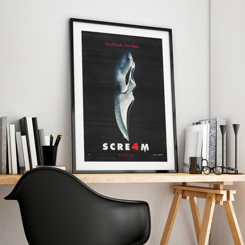 Cuadro Enmarcado Scream 4 Wes Craven Peliculas Poster Cine