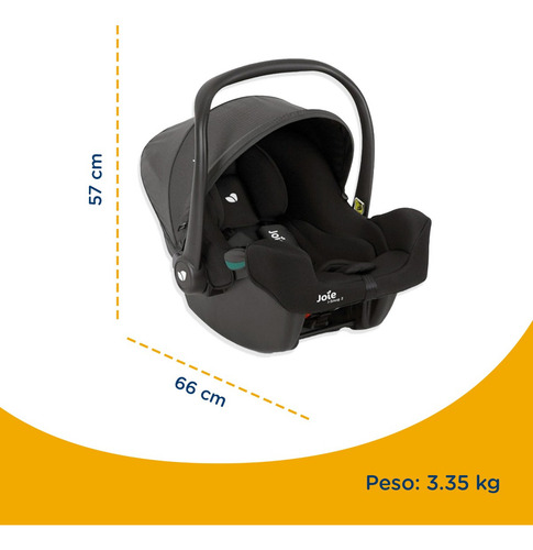 Portabebe Joie I-snug 2 Shale Color Gris Gris