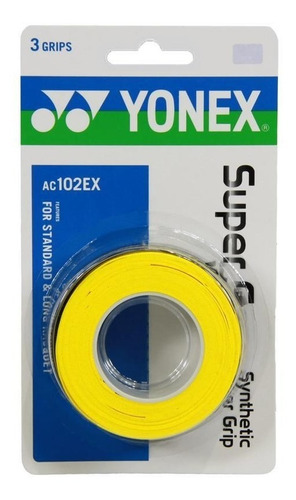 Overgrips Yonex Super Grap 3 Piezas Amarillo