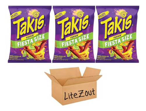 Takis Fuego 17oz ?? 3 Pack De Chips Picantes.