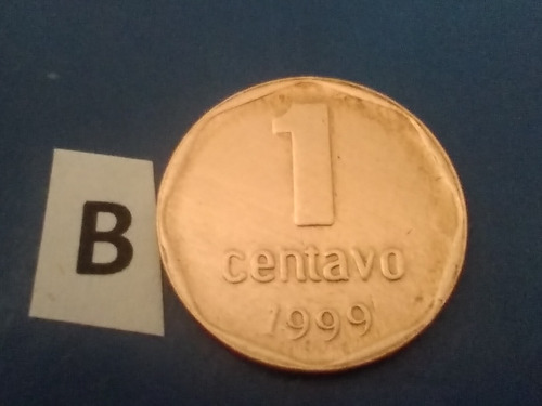 Moneda De 1 Cent. 1999 De Cobre De La Argentina Conbertibles