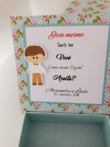 Imagem 3 de 6 de 8 Caixas Convite Para Damas E Pajens 12x12x4
