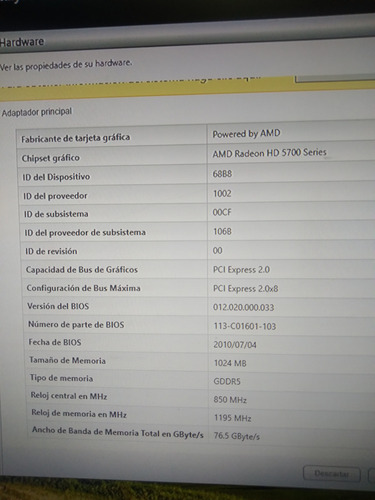 Tarjeta De Video Ati Radeon Hd 5770 Mac Edition (Usado)
