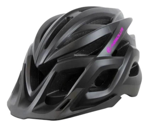 Capacete Feminino Bike Absolute Luna Flash Led Usb Integrado Cor Preto Tamanho M