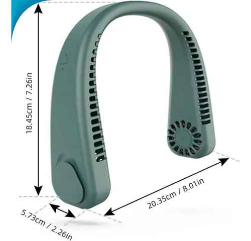 Ventilador Resfriador Pescoço Potente Função Turbo E Design