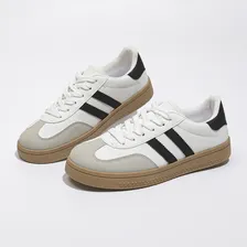 Tenis Mujer Casuales Estilo Retro Urbano Suela Goma Antideslizante Cómodos Moda Vintage