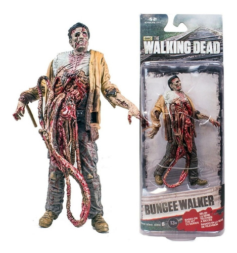 Figura The Walking Dead, Bungee Walker. Zombie Articulado