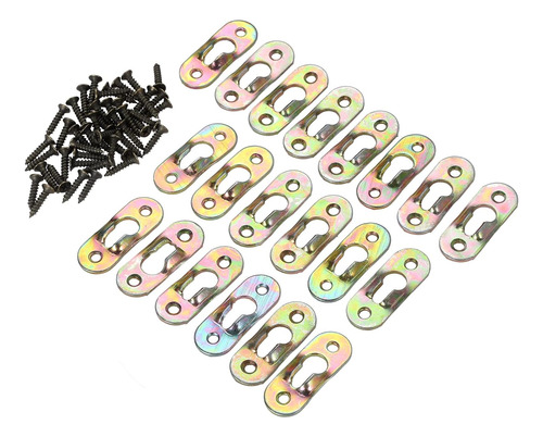 20pcs Metal Keyhole Hangers Tornillos De Alta Resistenc...