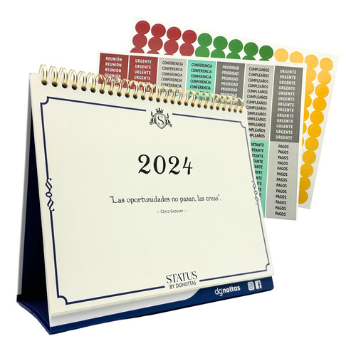 Calendario Dgnottas Mensual De Escritorio 2024 Oficina