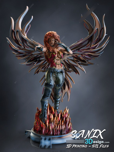 Archivo Stl Impresión 3d - Xmen Phoenix Sanix