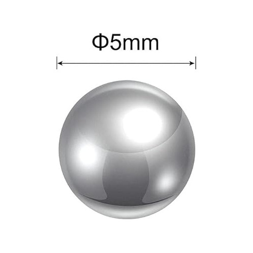 Uxcell 50pcs 5 Mm 440c Bolas De Rodamiento De Acero Inoxidab
