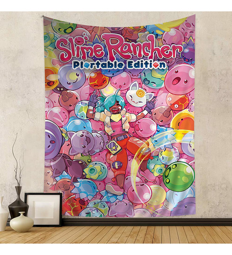 Tapiz Colorido De Pared Game S-slime Rancher De 60 X 90 Cm
