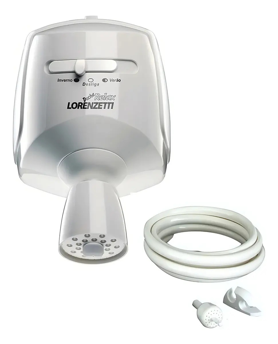 Chuveiro elétrico de parede Lorenzetti Relax ultra branco 5500W