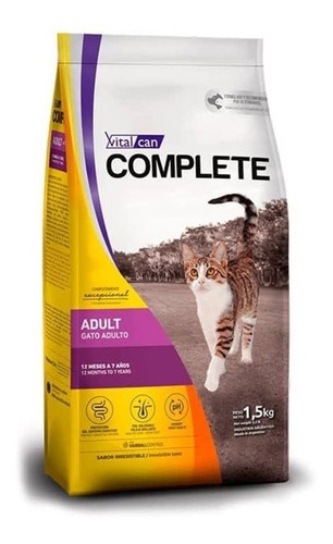 Alimento Gato Adulto Vitalcan Complete 1.5kg. Np