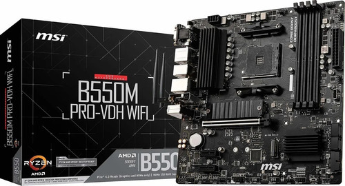 Motherboard Msi B550m Pro-vdh Wifi 128gb Ddr4 Socket Am4