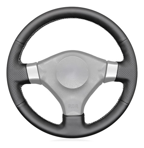 Mewant Funda Cuero Sintetico Cosida Mano Para Volante Nissan