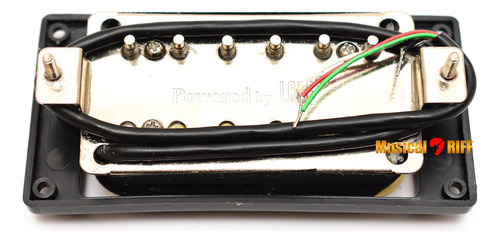 Set Captadores Humbucker Creme Com Moldura Powered By Lace