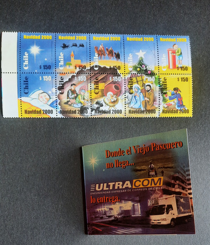 Sellos Chilenos Año 2000 Mint