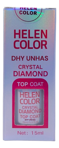 Top Coat Crystal Diamond Uv/led - Helen Color 15ml Selante
