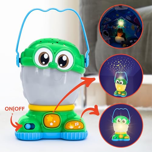 Linterna De Camping Para Niños Con Proyector De Estrellas Y