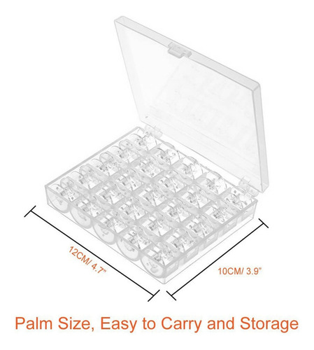 100 Bobinas Para Máquina De Coser Con Funda Para Brother Sin