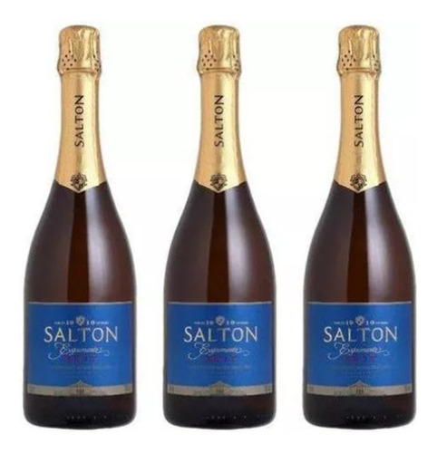 3x Espumante Brut Salton 750ml