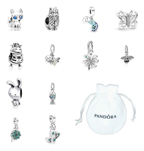 Charms Pandora Animales 925original Incluye Bolsa Cubrepolvo