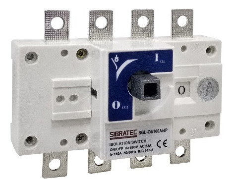 Chave Seccionadora Rotativa Sgl-z-4p 160a L/d Tetrapolar