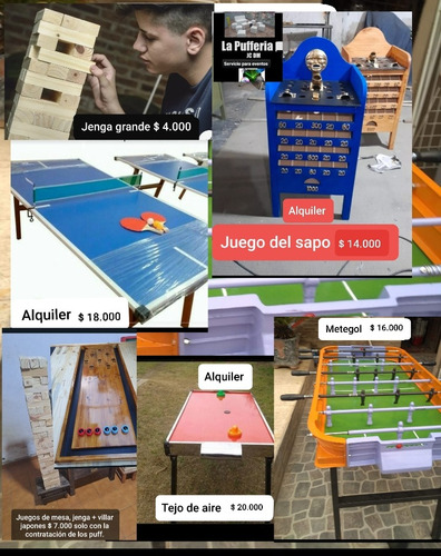 Alquiler De Puff Living Gazebo .juegos Luces Sonido