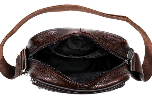 Bolso Bandolera De Negocios Informal Para Hombre Color Negro