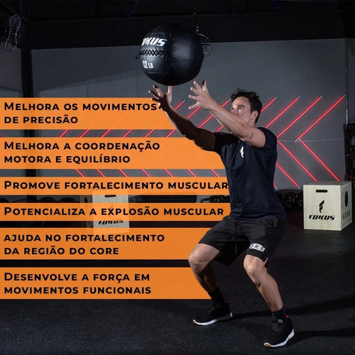 Wallball Medball 10 Lb = 4,53 Kg Treino Cross Funcional