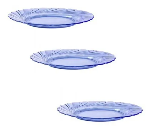 Juego De 6 Platos Hondos Beau Rivage Marine 28 Cm F Duralex