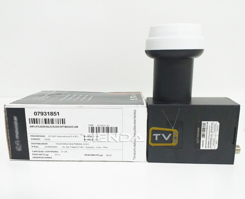Lnb Optimizado Single 1 Salida 0.1 Db Hd 4k 3d Gt-ls1 Movist